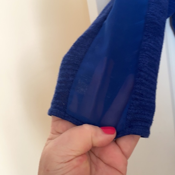 Anthropologie Royal Blue Boatneck Sweater tunic - Picture 2 of 3